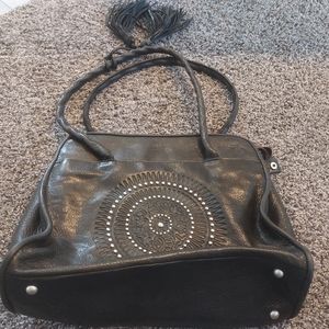 Patricia Nash Italian Leather Black Purse